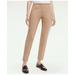 Brooks Brothers Women's Side-Zip Stretch Cotton Pant | Medium Beige | Size 12