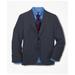 Brooks Brothers Boys Junior Two-Button Wool Suit Jacket | Grey | Size 6