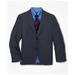 Brooks Brothers Boys Prep Two-Button Wool Suit Jacket | Grey | Size 18