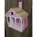 Home Bazaar Classic Series Key West Cottage 8.85 in x 9 x 6.3 in Birdhouse Wood in Brown/Pink | 8.85 H x 9 W x 6.3 D in | Wayfair HB-7640S