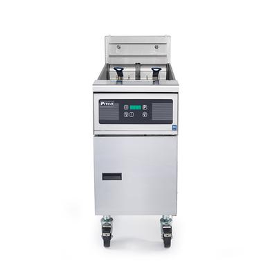 Pitco SE14R 220/3 Commercial Electric Fryer - 50 lb Vat, Floor Model, 220v/3ph, Stainless Steel