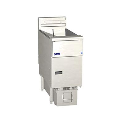 Pitco SE14RS-4FD 240/1 Commercial Electric Fryer - (4) 50 lb Vats, Floor Model, 240v/1ph, Stainless Steel