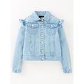 V By Very Girls Frill Denim Jacket