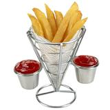 RnemiTe-amo Dealsï¼�Kitchen Appliances Kitchen Utensils Two Cups Durable Chip Stand Holder Snacks French Fry Fries Display Rack
