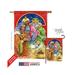 Breeze Decor 14104 Nativity Three Kings Gifts 2-Sided Vertical Impression House Flag - 28 x 40 in.