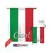 Breeze Decor 08027 Italian 2-Sided Vertical Impression House Flag - 28 x 40 in.