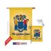 Breeze Decor 08086 States New Jersey 2-Sided Vertical Impression House Flag - 28 x 40 in.