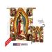 Breeze Decor 03057 Our Lady of Guadalupe 2-Sided Vertical Impression House Flag - 28 x 40 in.