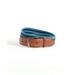 Brooks Brothers Men's Webbed Cotton Striped Belt | Blue/Navy | Size 40