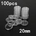 Mduoduo 100 Pcs 20MM Clear Coin Capsules Containers Storage Boxes Protective Holders Clear Plastic Coin Capsules for All Types of Coins Copper Coins Silver Coins Commemorative Coins and Gold Coins