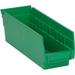 17 7/8 Deep x 11 1/8 Wide x 4 High Green Shelf Bin