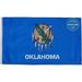 FLAGWIN Oklahoma Flag 3x5 FT - 3 Ply Double Sided Polyester Oklahoma State Flag with Brass Grommets - Vivid Color and Fade Proof State of Oklahoma Flag 3x5 Outdoor