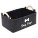 Felt toy storage box storage box pet toy storage felt box wooden handle square storage box