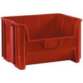 Box Partners Giant Stackable Bins 19 7/8 x 15 1/4 x 12 7/16 Red 3/Case BING111