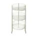 Three-tiered Large Wire Bin (White)