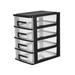 OUNONA 1PC Storage Cabinet Multi-layer Drawer Type Plastic Organizer Shelf Storage Rack Storage Box for Office Home Bedroom