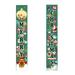 Christmas Porch Banner Sign Merry Christmas and Happy Holiday Hanging Sign for Xmas Decoration Holiday Home Indoor Outdoor Porch Wall