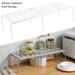 AoHao Expandable Stackable Kitchen Cabinet Shelf Organizer Storage Space Saving Cupboard Plate Dish Counter & Pantry Organizer