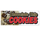 Chocolate Chip Cookies 13 oz Vinyl Banner With Metal Grommets