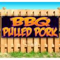 BBQ Pulled Pork 13 oz Vinyl Banner With Metal Grommets