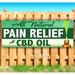 All Natural Pain Relief With Cbd Oil 13 oz Vinyl Banner With Metal Grommets