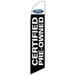 Cobb Promo Advertising Feather Flag 12ft for Ford Certified Pre-Owned Black - Replacement Flag Only Without Poleset