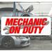 Mechanic On Duty 13 oz Vinyl Banner With Metal Grommets