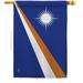 Marshall Islands House Flag Nationality 28 X40 Double-Sided Yard Banner
