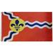 City of St. Saint Louis 100D Woven Poly Nylon Flag 3x5 3 x5 Banner Grommets