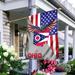 FLAGWIX American House Flag (29.5 x 39.5 )- US State Ohio American Eagle Flag - Polyester Indoor Outdoor Flags