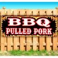 BBQ Pulled Pork 13 oz Vinyl Banner With Metal Grommets