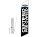 Cobb Promo Ford Certified Pre-Owned Black Feather Flag with Complete 15ft Pole kit and Ground Spike