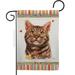 Breeze Decor G160147-BO 13 x 18.5 in. Cat American Short Hair Happiness Double-Sided Decorative Vertical Garden Flag