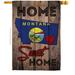 Ornament Collection 28 x 40 in. State Montana Home Sweet American State Vertical House Flag with Double-Sided Decorative Banner Garden Yard Gift