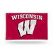 College Wisconsin Badgers 3 x 5 Banner Flag - Single Sided - Indoor or Outdoor - Home DÃ©cor Made By Rico Industries