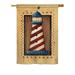 Breeze Decor BD-NA-H-107056-IP-BO-DS02-US Patriotic Lighthouse Coastal - Everyday Nautical Impressions Decorative Vertical House Flag - 28 x 40 in.