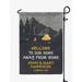 Printtoo Grey Welcome To Our Home Away From Home Campsite Camping Flags For Campers Personalized Double SidedFlag Outdoor Decor Sign CampsiteFlag