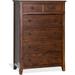 Pemberly Row 37.5 Petite Traditional Wood Chest in Dark Chocolate