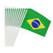 Anley Brazil Mini Flag 12 Pack - Hand Held Small Miniature Brazil Flags