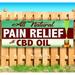 All Natural Pain Relief With Cbd Oil 13 oz Vinyl Banner With Metal Grommets