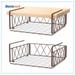 Bextsrack Set of 2 Under Shelf Drawer Under Shelf Basket kitchen pantry organizers and storage (Bronze)