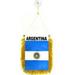 Argentina MINI BANNER FLAG GREAT FOR CAR & HOME MIRROR HANGING 2 SIDED (FI)