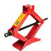 Car Foldable Hand 2T Jack Rocker Folding Handle Scissor Jack Rocker General Tools For Auto Car Truck SUV Jacks Car Repair Tools (Red)