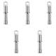 5 Pieces 9.5 11mm Tent Pole End Aluminium Alloy Tent Pole Replacement Accessories End Tips for Camping Hiking Repair Tube Tent Tool for 9.5mm