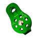 20KN Rope Pulley Climbing Mountaineering Equipment Rope Survival Caving Rock Climbing Pulley Green 8.3x4.5cm