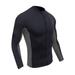 Men Wetsuits Tops 2mm Neoprene Long Sleeve Surfing Swimming Front Zip Jacket Keep Warm for Water Sports