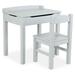 Melissa & Doug Kids Furniture Wooden Lift-Top Desk & Chair - Gray Grey