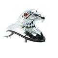 Chrome Front Fender Frame Eagle Head Ornament Statue for Motorcycle Motorbike ATV Car Bonnet