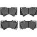 Front Brake Pad Set - Compatible with 2007 - 2021 Toyota Tundra 2008 2009 2010 2011 2012 2013 2014 2015 2016 2017 2018 2019 2020