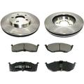 Front Brake Pad and Rotor Kit - Compatible with 1996 - 2000 Chrysler Town & Country FWD 1997 1998 1999